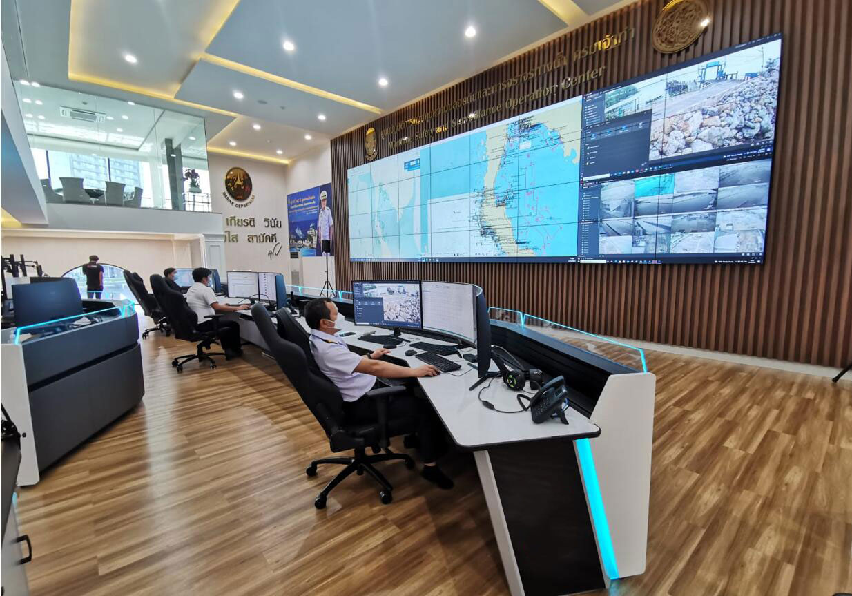 海外項目|泰國沿海巡視中心控制臺安裝完成